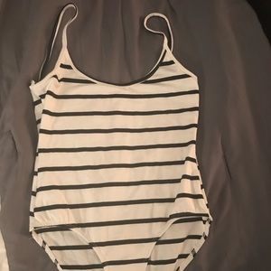 Showpo Striped Bodysuit